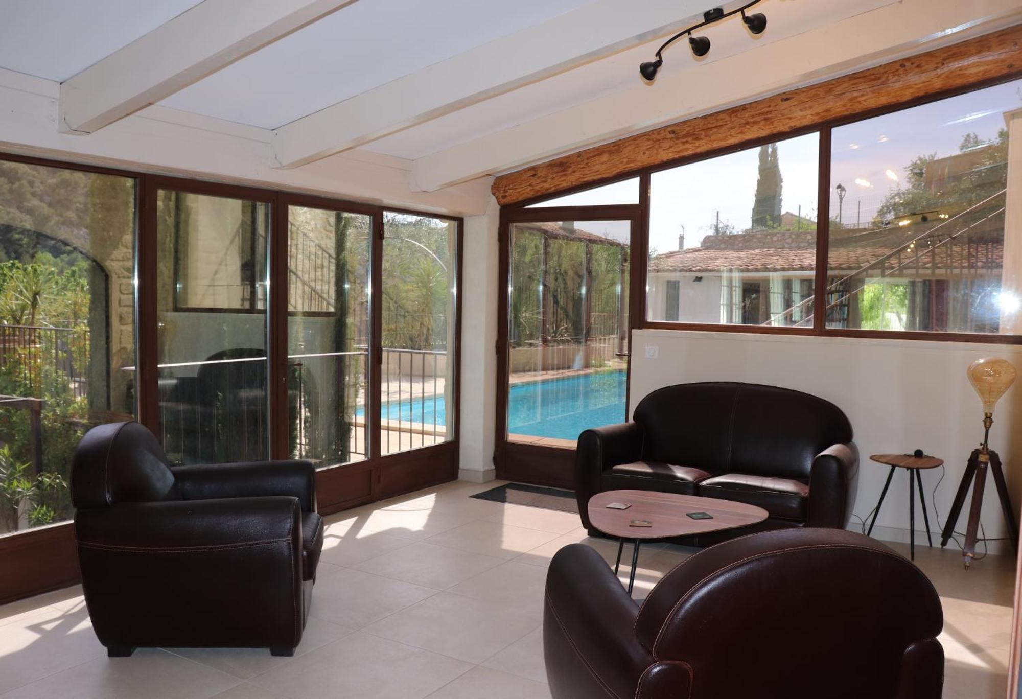 Les Terrasses De La Roque-Alric Villa Bagian luar foto